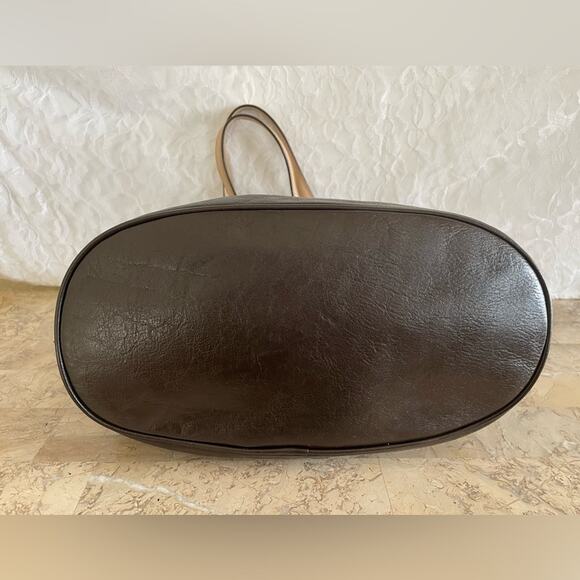 Michael Kors Dark brown/espresso leather tote shoulder bag - Picture 6 of 9